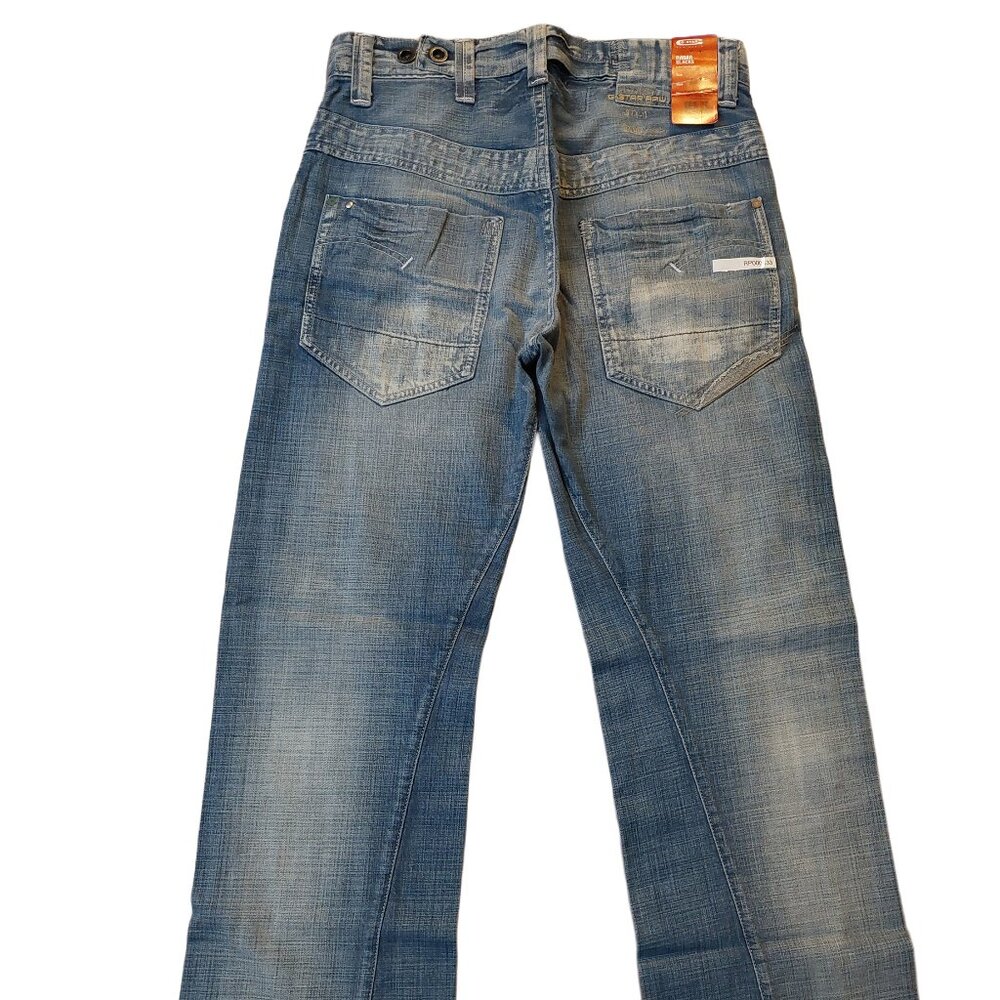 G-Star Raw RADAR SLACKS New Envil Denim Trash Wash Wide Leg Jeans Sz 31 x 34 NWT - Picture 6 of 11
